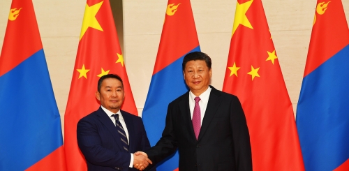 Монгол Улсын Ерөнхийлөгч Х.Баттулга, БНХАУ-ын дарга Ши Жиньпин нар албан ёсны уулзалт хийв
