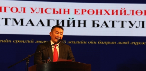 Монгол Улсын Ерөнхийлөгч Х.Баттулга ШЕЗ-ийн 25 жилийн ойг тохиолдуулан мэндчилгээ дэвшүүлэв