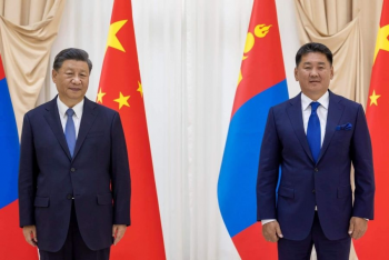Монгол Улсын Ерөнхийлөгч У.Хүрэлсүх “Бүс ба Зам” дээд түвшний чуулга уулзалтад оролцож байна