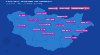 Улаанбаатарт 456, орон нутагт 113 тохиолдол бүртгэгдлээ